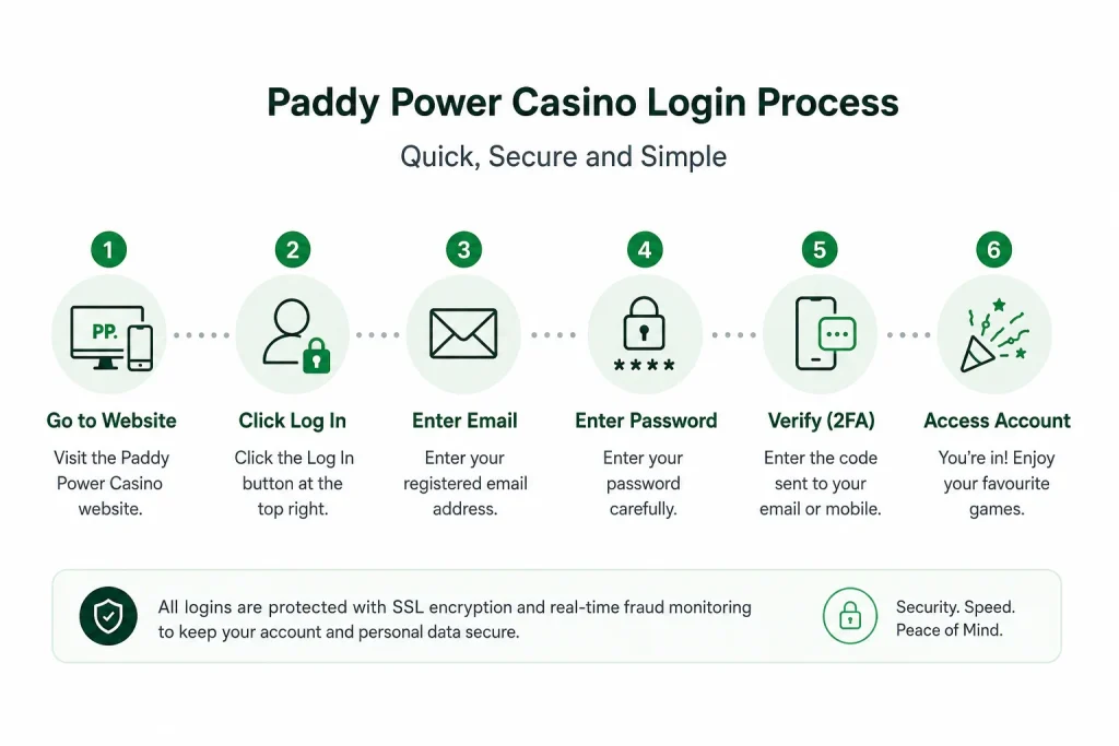 Paddy Power Casino Login Process